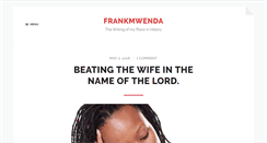 Desktop Screenshot of frankmwenda.com